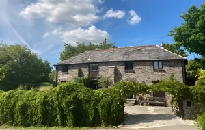 crooked barn exterior view