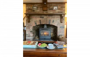 crooked barn fireplace