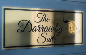 darrowby suite, room plaque