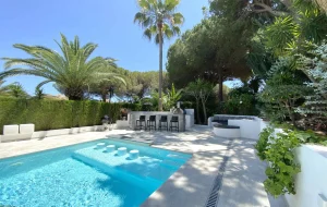 luxury 4-bedroom villa with a private heated pool